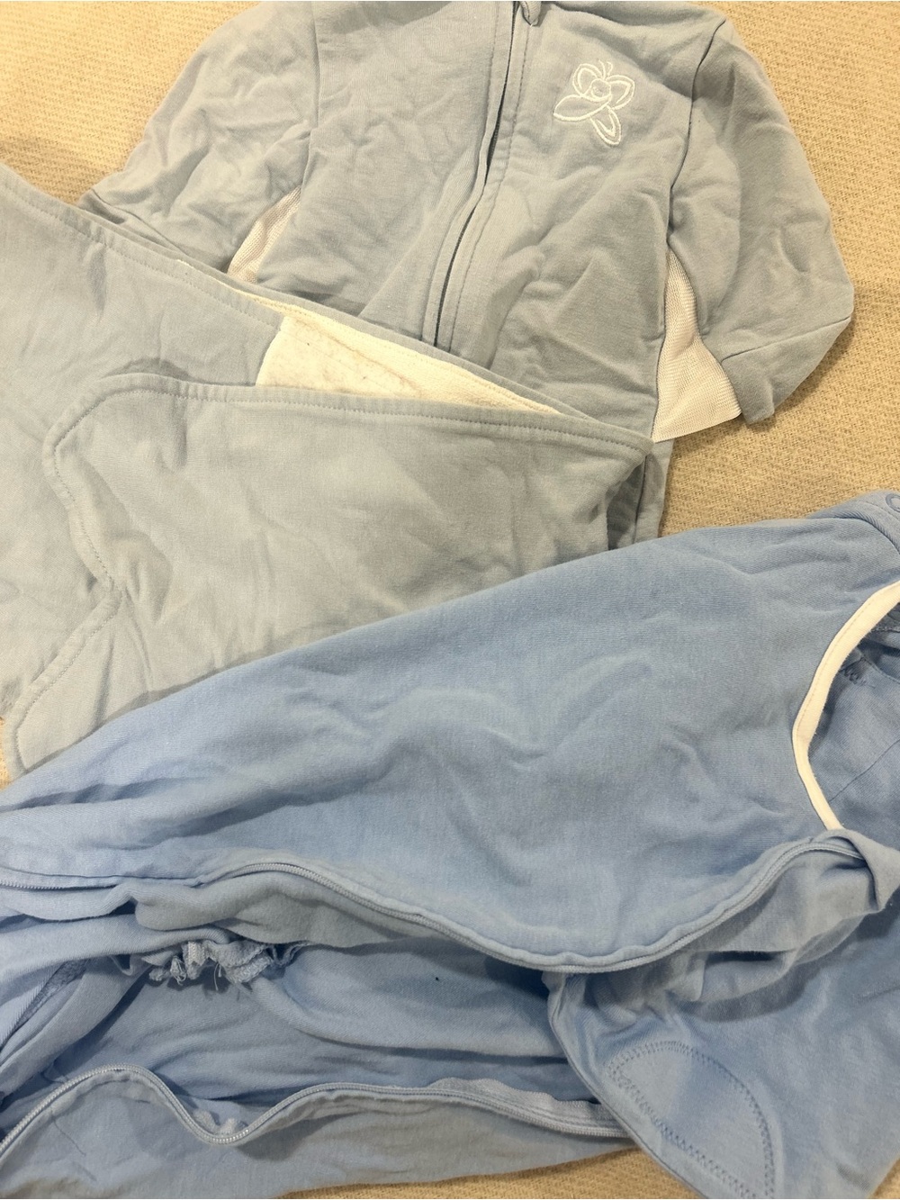 Light Blue Baby sleeping wrap